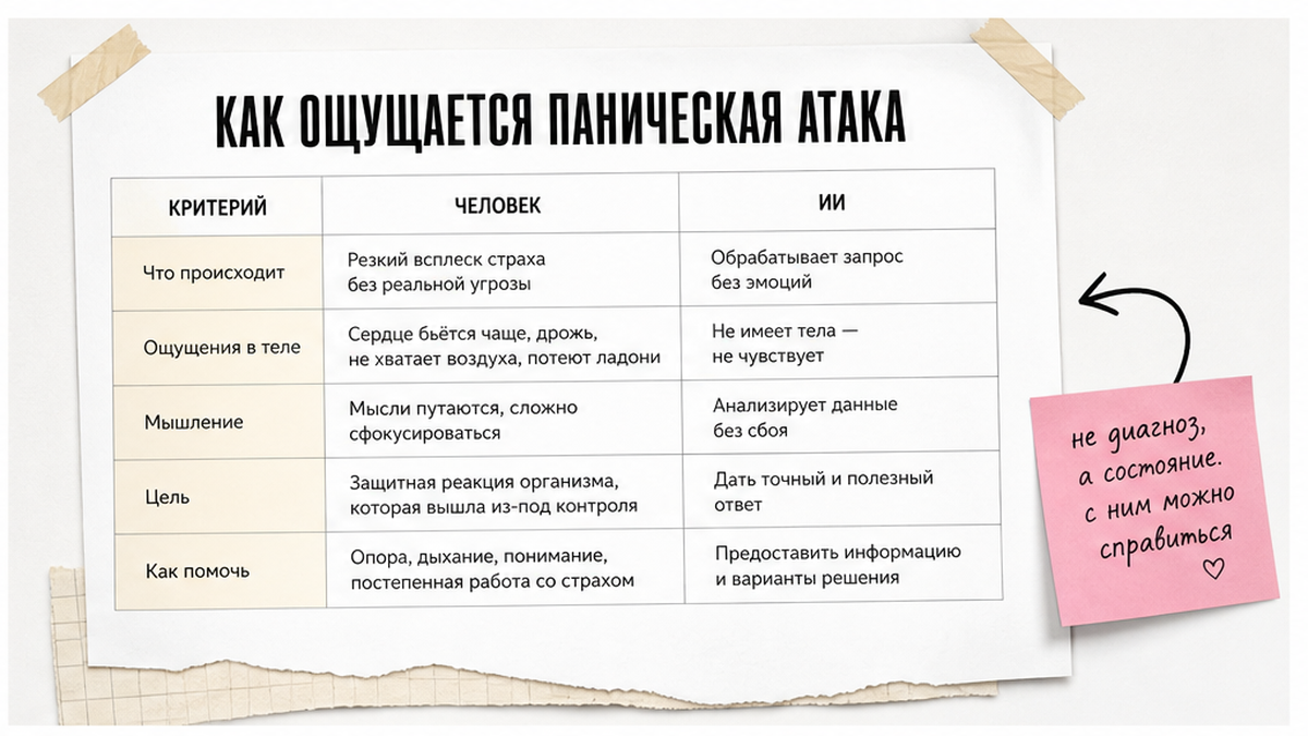 Иллюстрация: Как ощущается паническая атака