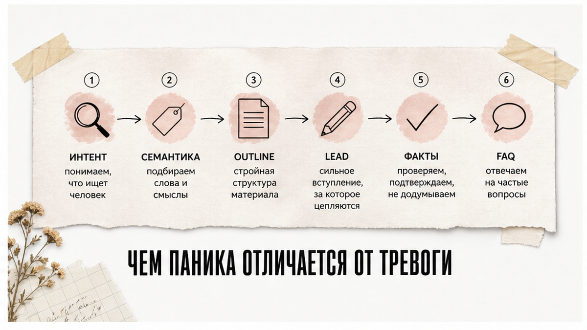 Иллюстрация: Чем паника отличается от тревоги