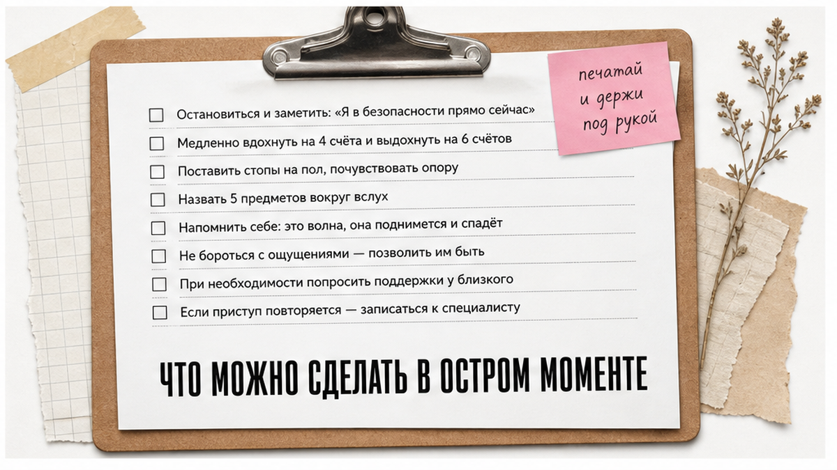 Иллюстрация: Что можно сделать в остром моменте