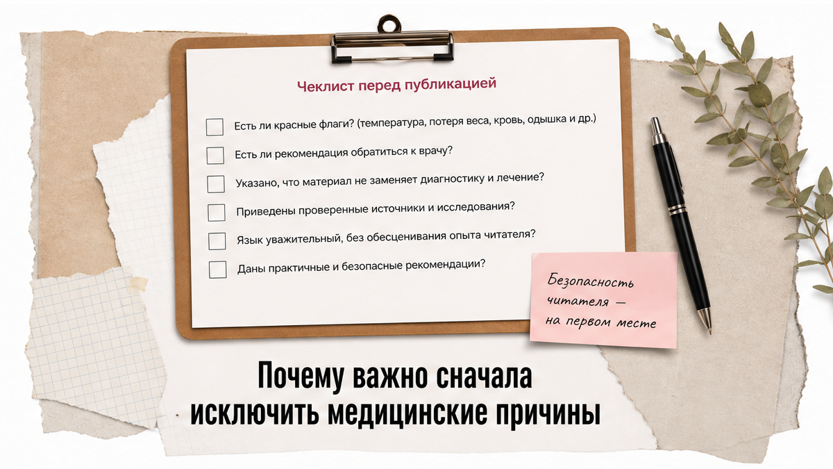 Иллюстрация: Почему важно сначала исключить медицинские причины